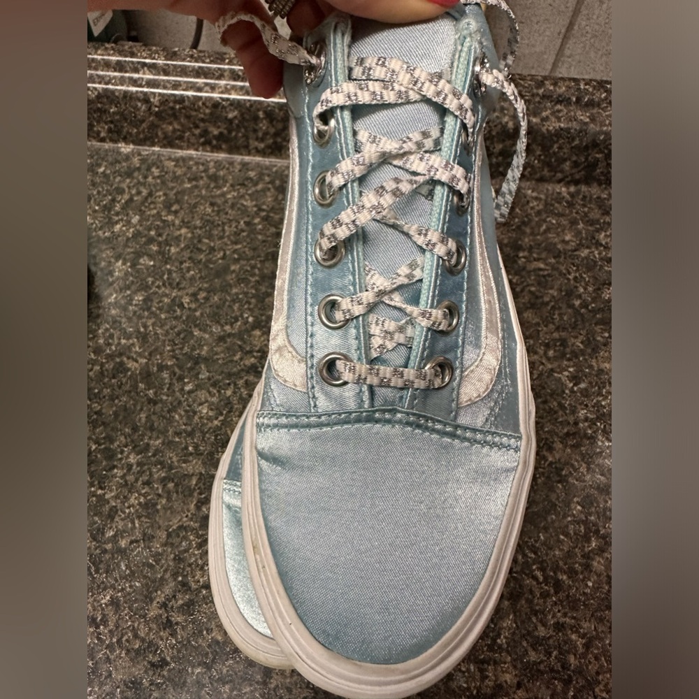 Vans silk blue sneakers